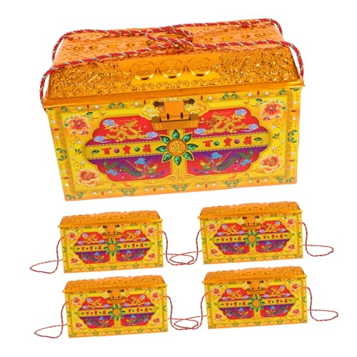 KONTONTY 5stücke Schatztruhe Aus Pappe Für Ahnenverehrung Traditionelles Chinesisches Opfer Himmelsbanknoten Und Segen Für Vorfahren Für Qingming Und Andere Feste KONTONTY 5stücke Schatztruhe Aus Pappe Für Ahnenverehrung Traditionelles Chinesisches Opfer Himmelsbanknoten Und Segen Für Vorfahren Für Qingming Und Andere Feste von KONTONTY