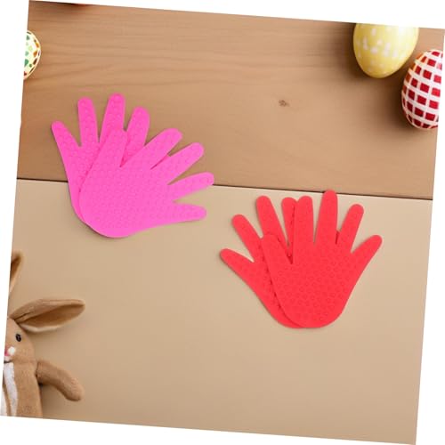 KONTONTY 6 Paare Handförmige Bodenmarker rutschfest Sensory Spot Marker Für Outdoor Aktivitäten Kindergarten Vorschule Sensorisches Koordinationstraining von KONTONTY