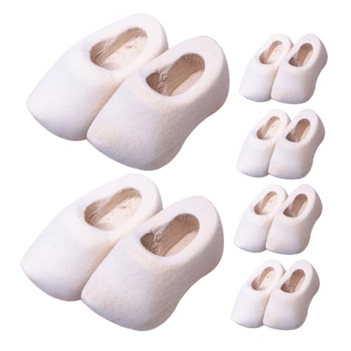 KONTONTY 6 Paare Mini Holzschuhe DIY Unvollendete Holz Clogs Mini Puppenschuhe für Bastelprojekte und Puppenhaus Dekoration KONTONTY 6 Paare Mini Holzschuhe DIY Unvollendete Holz Clogs Mini Puppenschuhe für Bastelprojekte und Puppenhaus Dekoration von KONTONTY