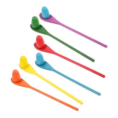 KONTONTY 6 Sätze Balance Bar Toys Balance-Ei-staffelspiel Eier- Und Löffelspiel Ei- Und Löffel-rennspiel Ei-Balance-Spiel Eierlöffel-Spiel Eier-Balance- Bunt Hölzern KONTONTY 6 Sätze Balance Bar Toys Balance-Ei-staffelspiel Eier- Und Löffelspiel Ei- Und Löffel-rennspiel Ei-Balance-Spiel Eierlöffel-Spiel Eier-Balance- Bunt Hölzern von KONTONTY