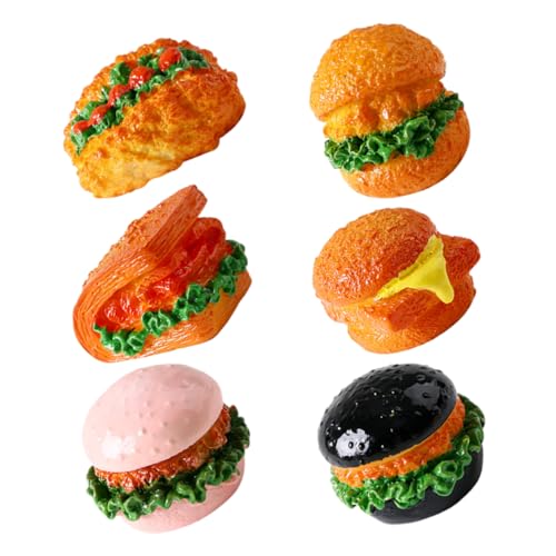 KONTONTY 6 Stück Burger-Modell Hamburger-Partydekorationen Home Requisiten künstliche Nahrungsmittel zur Ausstellung Essensrequisiten Miniaturen zum Basteln Brotmodell Harz KONTONTY 6 Stück Burger-Modell Hamburger-Partydekorationen Home Requisiten künstliche Nahrungsmittel zur Ausstellung Essensrequisiten Miniaturen zum Basteln Brotmodell Harz von KONTONTY