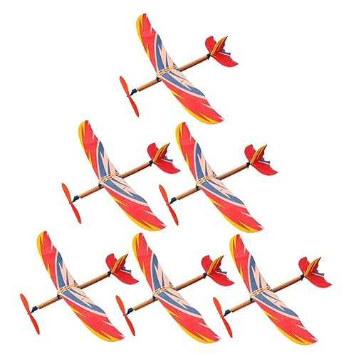 KONTONTY 6 Stück Flugzeugmodell für kinderspielzeug mädchen Flugzeug Model Segelflugzeug selber Machen Segelflugzeuge selber Machen Papier von KONTONTY