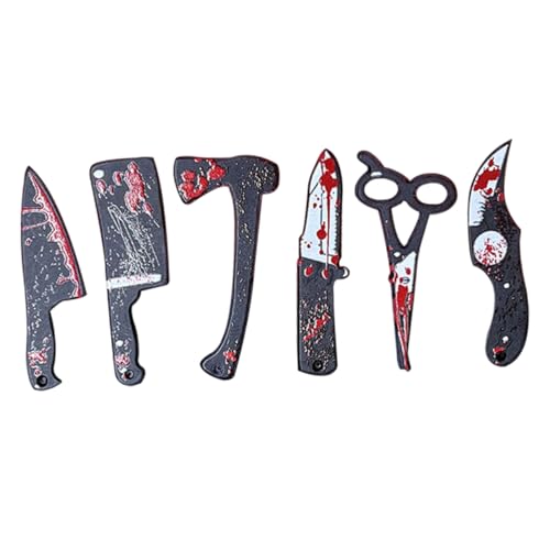 KONTONTY 6 Stück Halloween Miniaturen Teiliges aus Harz Gruselige Cutter Requisiten für DIY Deko für Halloween Mikrolandschaften und Partys für Freunde und Familie KONTONTY 6 Stück Halloween Miniaturen Teiliges aus Harz Gruselige Cutter Requisiten für DIY Deko für Halloween Mikrolandschaften und Partys für Freunde und Familie von KONTONTY