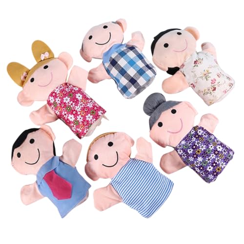 KONTONTY 6 Stück Handpuppenspielzeug Finger Kleinkind Babys Rollenspiel Puppen Marionette Handpuppe Kind Handpuppen- zum Geschichtenerzählen Babypuppen PP Baumwolle KONTONTY 6 Stück Handpuppenspielzeug Finger Kleinkind Babys Rollenspiel Puppen Marionette Handpuppe Kind Handpuppen- zum Geschichtenerzählen Babypuppen PP Baumwolle von KONTONTY