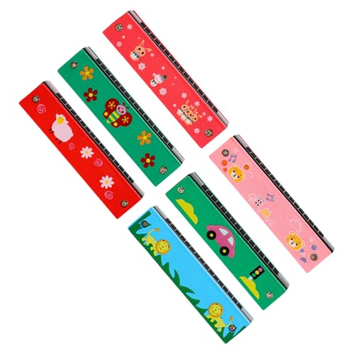KONTONTY 6 Stück Hölzerne Mundharmonika -Spielsachen 16-Loch-Mundharmonika Kleinkind Musikinstrument Kinderinstrument Mundharmonika-Instrument aus Holz Zufällige Farbe KONTONTY 6 Stück Hölzerne Mundharmonika -Spielsachen 16-Loch-Mundharmonika Kleinkind Musikinstrument Kinderinstrument Mundharmonika-Instrument aus Holz Zufällige Farbe von KONTONTY