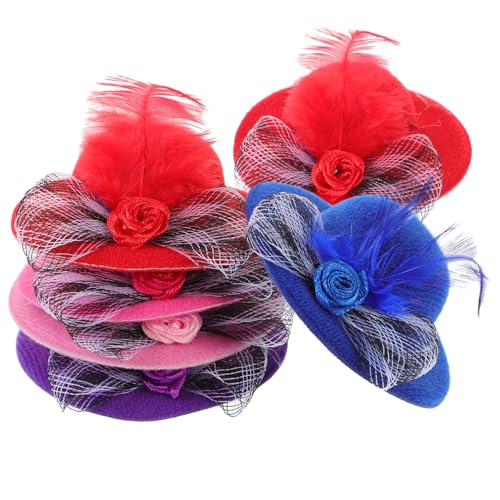 KONTONTY 6 Stück Mini Hüte für Teepartys DIY Bastelaccessoires für Puppen Leichte Farbenfrohe Kopfbedeckungen für Kreative Bastelprojekte und Puppenverkleidungen KONTONTY 6 Stück Mini Hüte für Teepartys DIY Bastelaccessoires für Puppen Leichte Farbenfrohe Kopfbedeckungen für Kreative Bastelprojekte und Puppenverkleidungen von KONTONTY
