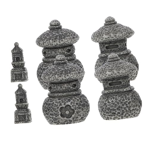 KONTONTY 6 Stück Miniatur Pagoden Modell Teiliges aus Resin Vintage Mikro Landschaftsdeko für Moos und Sukkulenten DIY Zen Garten Zubehör Langlebige Miniatur Figuren KONTONTY 6 Stück Miniatur Pagoden Modell Teiliges aus Resin Vintage Mikro Landschaftsdeko für Moos und Sukkulenten DIY Zen Garten Zubehör Langlebige Miniatur Figuren von KONTONTY