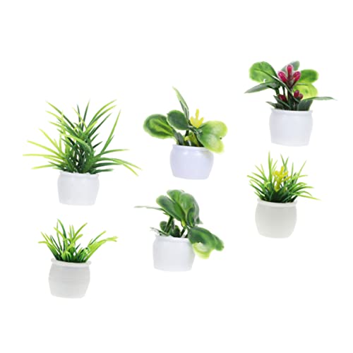 KONTONTY Deko Wohnzimmer 6 Teiliges Set Miniatur Pflanzen Modelle Lebensechte Mini Pflanzen Figuren Für Puppenhaus Dekoration Kunstpflanzen Im Topf Für Innen Und Außen Bonsai Pflanzen Modelle KONTONTY Deko Wohnzimmer 6 Teiliges Set Miniatur Pflanzen Modelle Lebensechte Mini Pflanzen Figuren Für Puppenhaus Dekoration Kunstpflanzen Im Topf Für Innen Und Außen Bonsai Pflanzen Modelle von KONTONTY