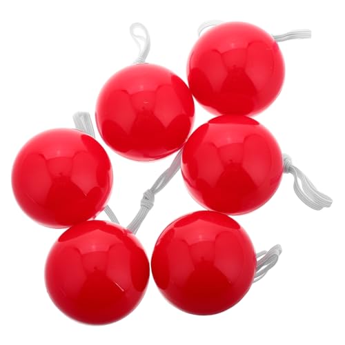 KONTONTY 6 Stück Partydekorationen Kostüm-Kit Halloween-Nase professionelle Clownnase Clown-Zubehör Nase beleuchten Schwamm-Clown-Nase Lustige Nase Clown-Cosplay-Nase Clowns Plastik rot KONTONTY 6 Stück Partydekorationen Kostüm-Kit Halloween-Nase professionelle Clownnase Clown-Zubehör Nase beleuchten Schwamm-Clown-Nase Lustige Nase Clown-Cosplay-Nase Clowns Plastik rot von KONTONTY