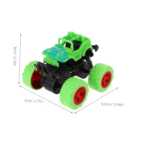 KONTONTY 6 Stück Pull Back Offroad Spielzeugautos aus Robustem Kunststoff Reibungsantrieb Realistische Details Strapazierfähige Inertia Geländewagen für Geburtstag Party Spielspaß von KONTONTY