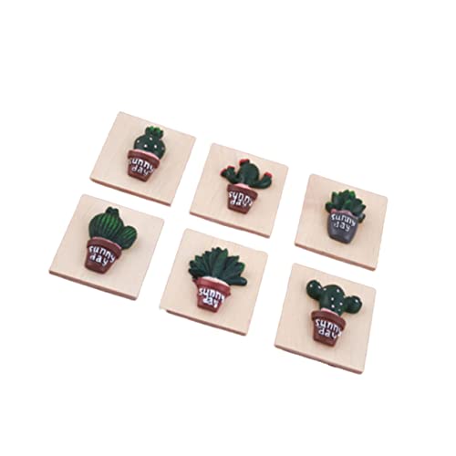 KONTONTY 6 Stück Puppenhaus Hängebilder Pflanzen Mini Hängebild Aus Holz Kleines Holzalbum Holzmodell Ornament Mini Pflanzenbild Bambus KONTONTY 6 Stück Puppenhaus Hängebilder Pflanzen Mini Hängebild Aus Holz Kleines Holzalbum Holzmodell Ornament Mini Pflanzenbild Bambus von KONTONTY