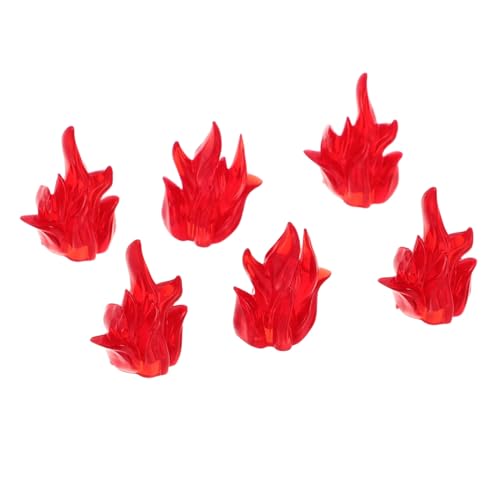 KONTONTY 6 Stück Puzzle Bausteine Bildungsfeuerspiel Flammenmodelle Bauen Pädagogische Flammequellen Bildungsflammblöcke Mini-Bausteine Kreatives Spiel Flammen Feuerspielzubehör Plastik rot KONTONTY 6 Stück Puzzle Bausteine Bildungsfeuerspiel Flammenmodelle Bauen Pädagogische Flammequellen Bildungsflammblöcke Mini-Bausteine Kreatives Spiel Flammen Feuerspielzubehör Plastik rot von KONTONTY