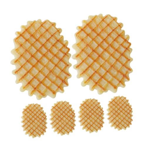 KONTONTY 6 Stück Simulierte Waffelkekse Simulation Waffel Bäckerei-Shop- Küchendekor Bäckereifoto Requisiten Künstliche Nahrung Fake-Food-Modell Anzeigen Faux Food PVC KONTONTY 6 Stück Simulierte Waffelkekse Simulation Waffel Bäckerei-Shop- Küchendekor Bäckereifoto Requisiten Künstliche Nahrung Fake-Food-Modell Anzeigen Faux Food PVC von KONTONTY