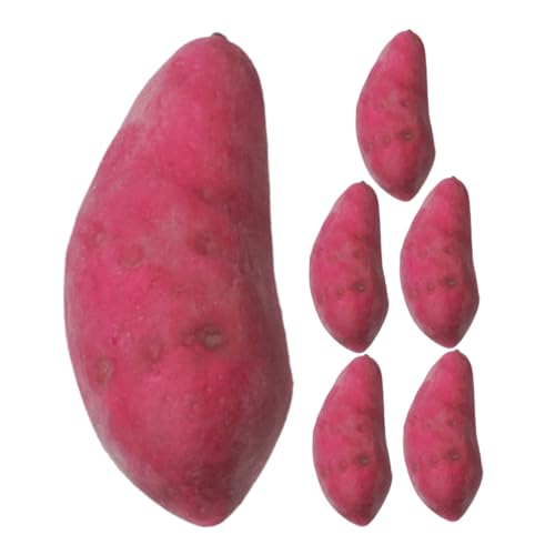 KONTONTY 6 Stück Simuliertes Süßkartoffel-Modell-Outfit Süßkartoffeln Schaumkartoffel künstliches Gemüse pflanzliches simulierte Kartoffel gefälschte Kartoffeln KONTONTY 6 Stück Simuliertes Süßkartoffel-Modell-Outfit Süßkartoffeln Schaumkartoffel künstliches Gemüse pflanzliches simulierte Kartoffel gefälschte Kartoffeln von KONTONTY