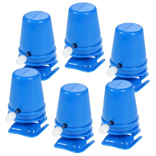 KONTONTY 6 Stück Teiliges DIY Mechanismus Blauer Aufziehroboter mit Beweglichen Beinen Handgemachtes Bastelzubehör für Tonfiguren Kreatives Accessoire für Erwachsene von KONTONTY