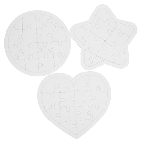 KONTONTY 6 Stück Teiliges DIY Puzzle für Cartoon Blanko Puzzle zum Ausmalen Kreatives Malmaterial für Bastelprojekte Zufällige Designs KONTONTY 6 Stück Teiliges DIY Puzzle für Cartoon Blanko Puzzle zum Ausmalen Kreatives Malmaterial für Bastelprojekte Zufällige Designs von KONTONTY