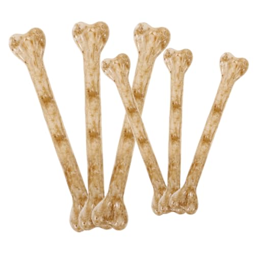 KONTONTY 6 Stück Teiliges Halloween Skelett Knochen aus Kunststoff mit Vorgebohrten Löchern Realistische Fake Knochen Anhänger für DIY Basteln Partydeko und Kostümzubehör für Grusel KONTONTY 6 Stück Teiliges Halloween Skelett Knochen aus Kunststoff mit Vorgebohrten Löchern Realistische Fake Knochen Anhänger für DIY Basteln Partydeko und Kostümzubehör für Grusel von KONTONTY
