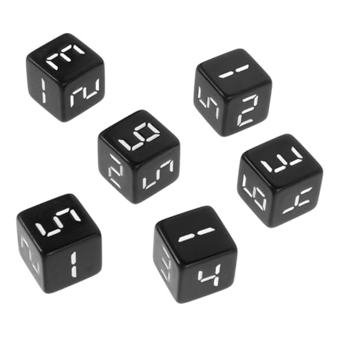KONTONTY 6 Stück Teiliges Kompaktes Zahlenwürfelset aus Harz für Brettspiele Partys und Mathematikunterricht Portable Würfel für Familienunterhaltung und Vielseitigen Einsatz KONTONTY 6 Stück Teiliges Kompaktes Zahlenwürfelset aus Harz für Brettspiele Partys und Mathematikunterricht Portable Würfel für Familienunterhaltung und Vielseitigen Einsatz von KONTONTY