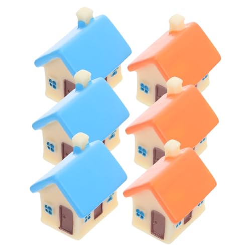 KONTONTY 6 Stück Teiliges Miniaturhaus Langlebigem Resin mit Filigranen Figuren für Puppenhaus DIY Pflanzentopf Mikro-Landschaft und Fantasievolle Garten-Dekoration KONTONTY 6 Stück Teiliges Miniaturhaus Langlebigem Resin mit Filigranen Figuren für Puppenhaus DIY Pflanzentopf Mikro-Landschaft und Fantasievolle Garten-Dekoration von KONTONTY