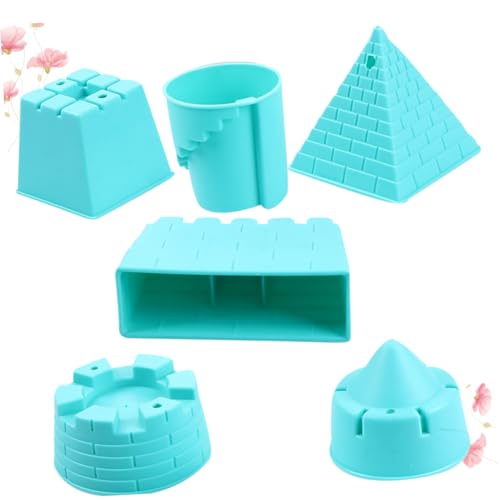 KONTONTY 6 Stück Teiliges Strandspielzeug Set für Sandspielzeug mit Schaufeln und Förmchen Leichtes und Robustes Material für Strand und Kreative Spiele Farben Zufällig KONTONTY 6 Stück Teiliges Strandspielzeug Set für Sandspielzeug mit Schaufeln und Förmchen Leichtes und Robustes Material für Strand und Kreative Spiele Farben Zufällig von KONTONTY