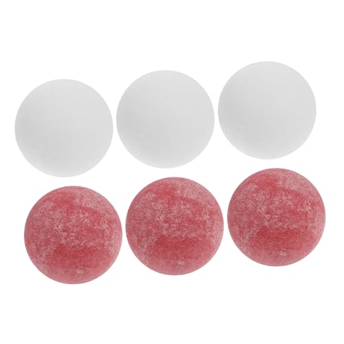 KONTONTY 6 Stück Teiliges Tischfußball Ersatzball Matte Mini Fußbälle Rot und Weiß rutschfest und Langlebig Geeignet für Tischkicker Zubehör und Freizeitspiele KONTONTY 6 Stück Teiliges Tischfußball Ersatzball Matte Mini Fußbälle Rot und Weiß rutschfest und Langlebig Geeignet für Tischkicker Zubehör und Freizeitspiele von KONTONTY