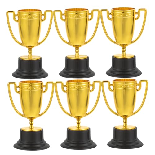 KONTONTY 6 Stück Trophäenspielzeug Trophäe Partybevorzugung Trophäen Für Vergeben Mini-trophäenpreise Kleine Pokalübergabe Halloween-trophäe Pokale Golden Plastik Wiederverwendbar KONTONTY 6 Stück Trophäenspielzeug Trophäe Partybevorzugung Trophäen Für Vergeben Mini-trophäenpreise Kleine Pokalübergabe Halloween-trophäe Pokale Golden Plastik Wiederverwendbar von KONTONTY