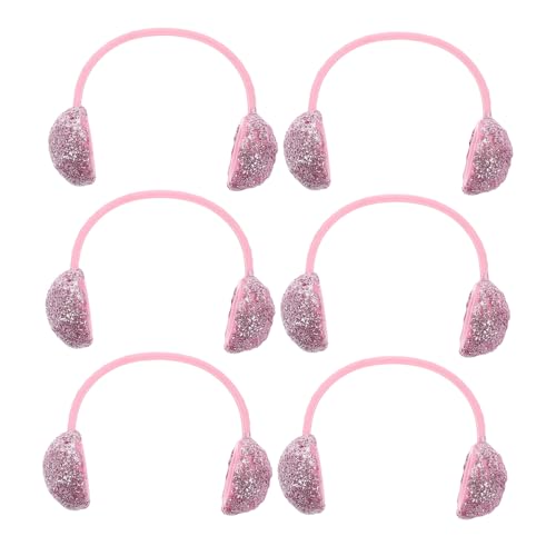 KONTONTY 6 Stück Zubehör Für Puppen-ohrenschützer Mini- Kopfbedeckungen Für Puppen Haarstyling Für Puppen Ohrenschützer Winter-schneepuppen-Outfit Rosa Plastik KONTONTY 6 Stück Zubehör Für Puppen-ohrenschützer Mini- Kopfbedeckungen Für Puppen Haarstyling Für Puppen Ohrenschützer Winter-schneepuppen-Outfit Rosa Plastik von KONTONTY