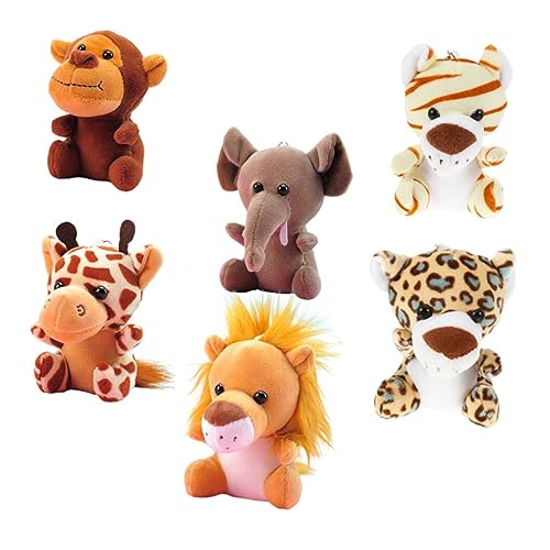 KONTONTY 6 Stücke Entzückende Tiere Puppe Dekore Tasche Schlüsselinhaber DIY Anhänger Hängende Dekore KONTONTY 6 Stücke Entzückende Tiere Puppe Dekore Tasche Schlüsselinhaber DIY Anhänger Hängende Dekore von KONTONTY