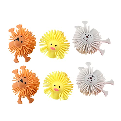 KONTONTY 6-Teiliges Set Prise Musik für kinderspielzeug Children's Finger Puppets spielsachen Portable Finger Puppets haariges Geschmeidiges von KONTONTY
