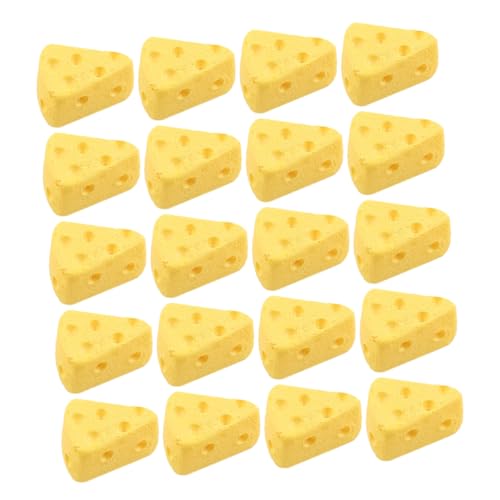 KONTONTY 60 Stück Mini Käse Charms Künstliche Käse Modelle für Puppenhaus DIY Projekte Miniature Food für Tischdekoration und Partys Realistische Desserts für Sammler KONTONTY 60 Stück Mini Käse Charms Künstliche Käse Modelle für Puppenhaus DIY Projekte Miniature Food für Tischdekoration und Partys Realistische Desserts für Sammler von KONTONTY