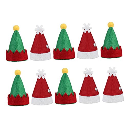 KONTONTY 60 Stück Teiliges Mini Weihnachtsmützen aus Robustem Material Wiederverwendbare Candy Christmas Hats als Party Zubehör für Lollipops Weihnachtsdeko und Festliche Bastelideen KONTONTY 60 Stück Teiliges Mini Weihnachtsmützen aus Robustem Material Wiederverwendbare Candy Christmas Hats als Party Zubehör für Lollipops Weihnachtsdeko und Festliche Bastelideen von KONTONTY