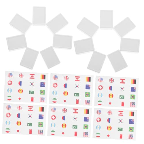 KONTONTY 65Stücke Flaggen Mahjong Spielsteine aus Langlebigem Kunststoff Aufkleber für Erwachsene für Familienspiele und Reisen KONTONTY 65Stücke Flaggen Mahjong Spielsteine aus Langlebigem Kunststoff Aufkleber für Erwachsene für Familienspiele und Reisen von KONTONTY