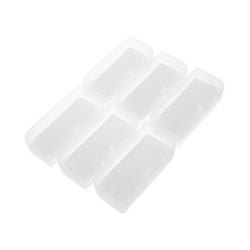 KONTONTY 6Er-Packung Miniatur-Puppenhauszubehör Mini-Hausdekoration Puppe verkleiden Zubehör kleine Modelle Zubehör für Puppenhäuser Plastik Transparent von KONTONTY