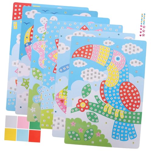 KONTONTY 6 Cartoon-Puzzle-Aufkleber Basteln Für Kinder Von 4–8 Jahren Cartoon-Sticker-puzzlespiel Partyzubehör Kindergeschenk KONTONTY 6 Cartoon-Puzzle-Aufkleber Basteln Für Kinder Von 4–8 Jahren Cartoon-Sticker-puzzlespiel Partyzubehör Kindergeschenk von KONTONTY