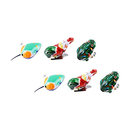 KONTONTY 6St Aufzieh interaktives kinderspielzeug Carrot Toy Kindheitserinnerungen Kid Toys funnytoys Uhrwerkspielzeug aus Metall Uhrwerkspielzeug für von KONTONTY