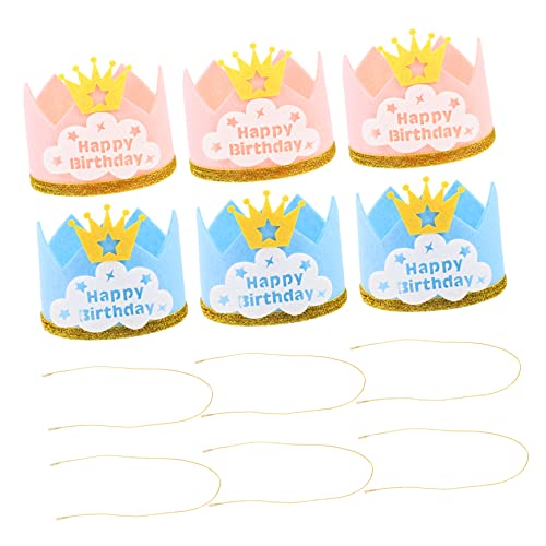 KONTONTY Entzückendes Geburtstags-accessoire-set 6-teilig Jungen Und Mädchen Mütze Für Baby-mädchen Party-dekorationen KONTONTY Entzückendes Geburtstags-accessoire-set 6-teilig Jungen Und Mädchen Mütze Für Baby-mädchen Party-dekorationen von KONTONTY