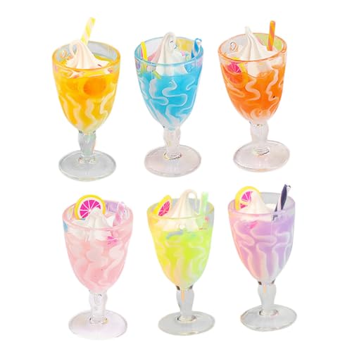 KONTONTY Robuste Miniatur Eisbecher Requisiten Für 6pc Puppenhaus Spielzeug Küche Zubehör KONTONTY Robuste Miniatur Eisbecher Requisiten Für 6pc Puppenhaus Spielzeug Küche Zubehör von KONTONTY