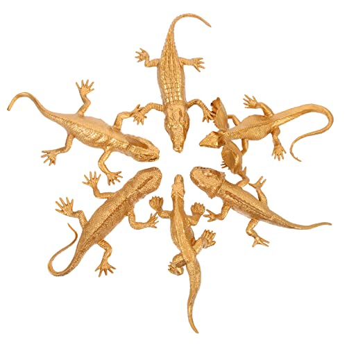 KONTONTY 6St Simulationstiermodell Spielzeuge mit sensorischen Behältern goldene Tierfiguren Wasserspielzeug für kinderspielzeug Tiere kleine Tiermodelle Plastik KONTONTY 6St Simulationstiermodell Spielzeuge mit sensorischen Behältern goldene Tierfiguren Wasserspielzeug für kinderspielzeug Tiere kleine Tiermodelle Plastik von KONTONTY