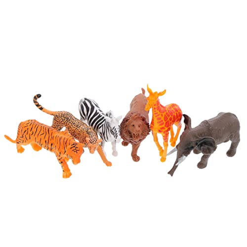 KONTONTY 6St Simulationstiermodell wohnzimmerdeko raumdeko Naturgetreue Tierfiguren Miniaturtiere Tierfiguren für Tierparks realistische Tierfiguren Tierspielzeug aus Vinyl kleine Tiere von KONTONTY