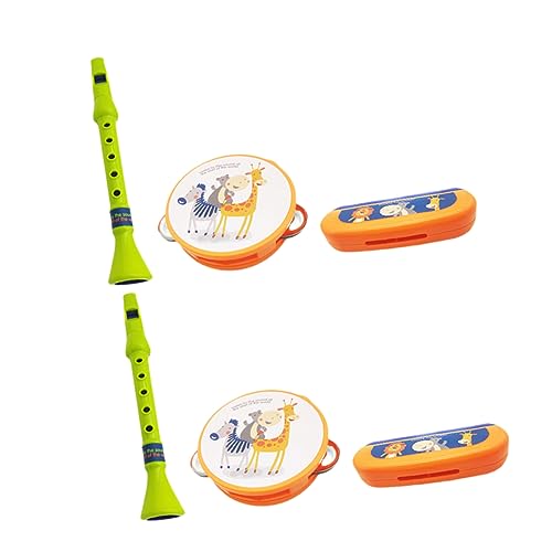 KONTONTY 6er Set Harmonisches Mundharmonika-Instrument Mundharmonika Musik-mundharmonika- Zufällige Farbe von KONTONTY