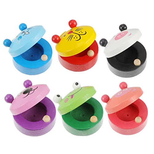 KONTONTY 6er Set Holzspielzeug Tier Rasseln Interaktive Orff Instrumente Für Von 3 7 Jahren Pädagogisches Musikinstrument Aus Bunte Tiermotive Für Kleinkinder KONTONTY 6er Set Holzspielzeug Tier Rasseln Interaktive Orff Instrumente Für Von 3 7 Jahren Pädagogisches Musikinstrument Aus Bunte Tiermotive Für Kleinkinder von KONTONTY