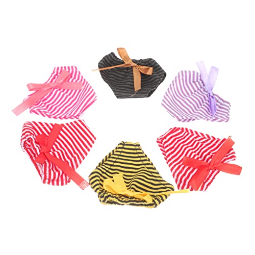 KONTONTY 6st Höschen Windeln Elastische Puppenhöschen Kinderspielzeugpuppe Puppenkleidung Für Spielzeugpuppen Puppenhöschen Puppenslips Stoff KONTONTY 6st Höschen Windeln Elastische Puppenhöschen Kinderspielzeugpuppe Puppenkleidung Für Spielzeugpuppen Puppenhöschen Puppenslips Stoff von KONTONTY