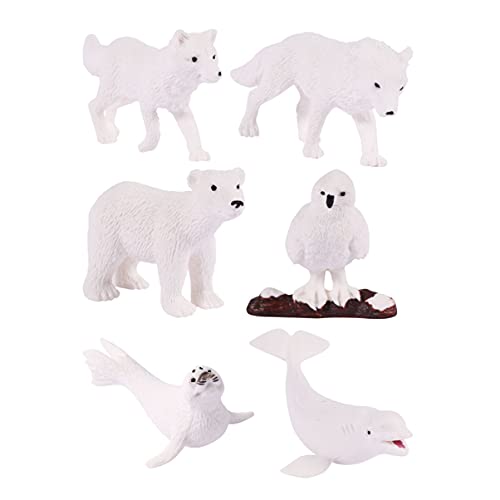 KONTONTY 6st Meeresfiguren Ozeanmodelle Meeresspielzeug Weiß KONTONTY 6st Meeresfiguren Ozeanmodelle Meeresspielzeug Weiß von KONTONTY