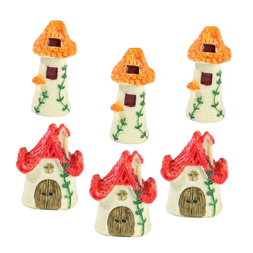KONTONTY 6 Stücke Harz Tiny House Ornament Mini Landschaft Garten Decor Landschaft Home Mini Handwerk Foto Prop KONTONTY 6 Stücke Harz Tiny House Ornament Mini Landschaft Garten Decor Landschaft Home Mini Handwerk Foto Prop von KONTONTY