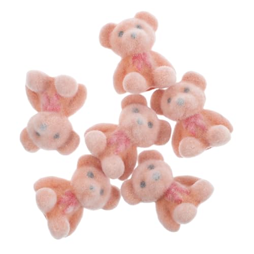 KONTONTY Mini-bärenspielzeug Zum Valentinstag 6 Stück Miniatur-bärenpuppen Mit Flock Für Mädchen Und Mädchen von KONTONTY