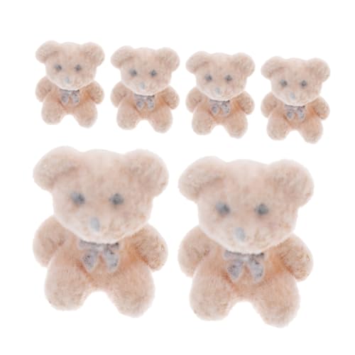 KONTONTY 6er-Pack Beflockte Tiere Plüschtiere Mini-bären Ausgestopfte Figuren Für Dekoration Bastelbedarf Partygeschenk Geburtstag KONTONTY 6er-Pack Beflockte Tiere Plüschtiere Mini-bären Ausgestopfte Figuren Für Dekoration Bastelbedarf Partygeschenk Geburtstag von KONTONTY
