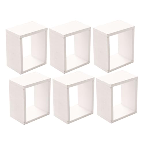KONTONTY Puppenhaus Wohnzimmer Szene Miniatur Schrank Modell 6 Stücke Miniatur Möbel Weiß Grid Rahmen KONTONTY Puppenhaus Wohnzimmer Szene Miniatur Schrank Modell 6 Stücke Miniatur Möbel Weiß Grid Rahmen von KONTONTY