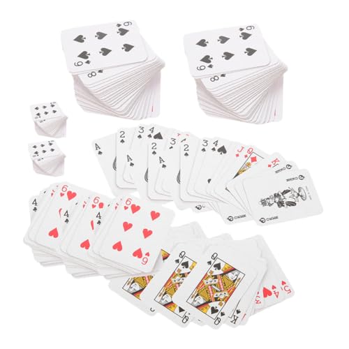 KONTONTY 6er Satz Mini-Spielkarten Kleine Karten Winzige Reise-kartenspiel Karten Für Party Spiel Versorgung KONTONTY 6er Satz Mini-Spielkarten Kleine Karten Winzige Reise-kartenspiel Karten Für Party Spiel Versorgung von KONTONTY