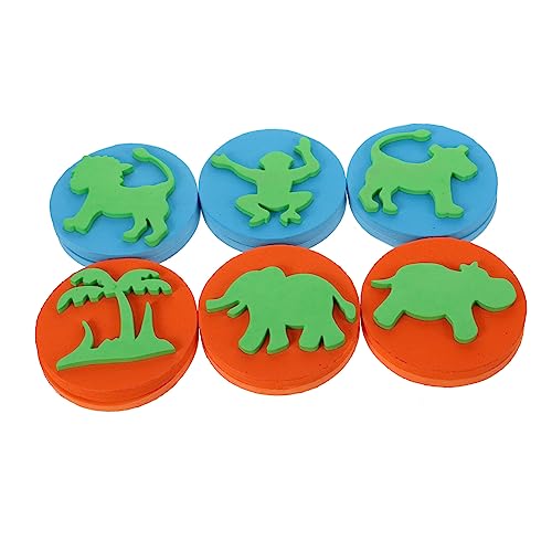 KONTONTY Stempelset Für Kinder 6-teilig Eva-Stempel Mit Tier-s-Muster Für Bastelprojekte Im Klassenzimmer KONTONTY Stempelset Für Kinder 6-teilig Eva-Stempel Mit Tier-s-Muster Für Bastelprojekte Im Klassenzimmer von KONTONTY