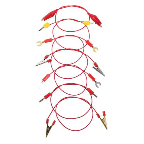 KONTONTY 7 Stück Teiliges Labor Messleitungen mit Bananenstecker und Krokodilklemmen Langlebige Prüfkabel für Physik Experimente DIY Lernkit Schnelle und Sichere Verbindungen für Schüler KONTONTY 7 Stück Teiliges Labor Messleitungen mit Bananenstecker und Krokodilklemmen Langlebige Prüfkabel für Physik Experimente DIY Lernkit Schnelle und Sichere Verbindungen für Schüler von KONTONTY